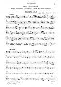 Sonaten fr Violine, Flte u. Konzert  - Violoncello (MWV IX/31-36)