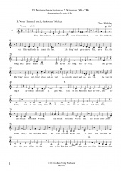 Zehn Weihnachtsmotetten zu fnf Stimmen, op. 68 - Stimmensatz B (mit Tenor im Altschlssel)