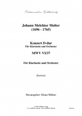 Klarinettenkonzert D-dur MWV VI/37 - Partitur
