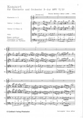 Klarinettenkonzert D-dur MWV VI/37 - Partitur