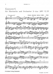 Klarinettenkonzert D-dur MWV VI/37 - Klarinette in A