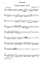 Concertino in G - Violoncello (MWV IX/27)