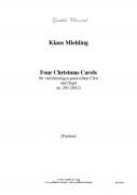 Four Christmas Carols, op. 203 - Partitur