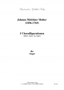 5 Choralfigurationen fr Orgel (MWV XII/1 bis XII/4)
