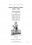 Sechs Sonaten für Violine und Cembalo - Partitur (MWV XI/1-6)
